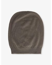 Rick Owens - Domed Knitted Wool Beanie Hat - Lyst