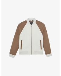 Reiss - Rylan Zip-Up Wool-Blend Bomber Jacket - Lyst