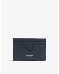 Tom Ford - Logo-embossed Leather Card Holder - Lyst
