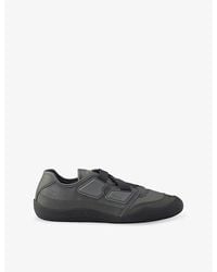 Prada - Speedrock Leather And Mesh Trainers - Lyst