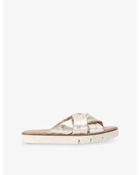 Carvela Kurt Geiger - Vita Cross-Strap Leather Sandals - Lyst