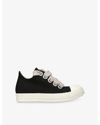 Rick Owens - Jumbo-Lace Low Canvas Trainers - Lyst