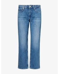Rag & Bone - Harlow Straight-Leg Denim Jeans - Lyst