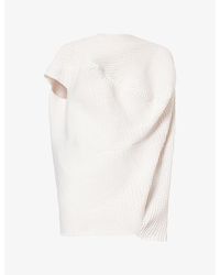 Issey Miyake - Found Pleated Knitted Top - Lyst