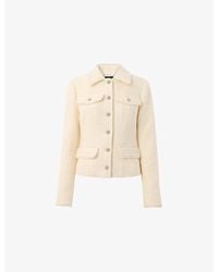 Whistles - Lucie Boucle Cotton-Blend Jacket - Lyst