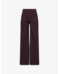 Victoria Beckham - Alina Wide-Leg Denim Jeans - Lyst