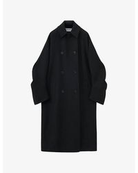 Loewe - Double-Breasted Relaxed-Fit Wool-Blend Coat - Lyst