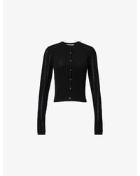 Acne Studios - Kredas Rib-Knit Wool-Blend Cardigan - Lyst