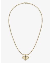 Cartier - Grain De Café 18ct Yellow-gold And 0.19ct Diamond Necklace - Lyst