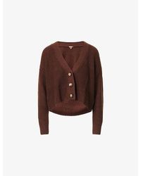 Eberjey - Crop Textured Knit Cardigan - Lyst