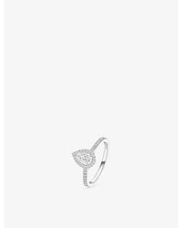 Messika - Joy 0.25Ct 18Ct And 0.45Ct Diamond Ring - Lyst