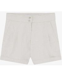 IRO - Canva High-rise Cotton-blend Shorts - Lyst