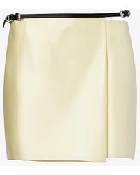 Givenchy - Voyou Straight-hem Silk Mini Skirt - Lyst