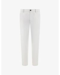 BOGGI - Straight Regular-Fit Stretch Cotton-Blend Trousers - Lyst