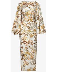Mary Katrantzou - Cambon Floral-print Stretch-woven Maxi Dress - Lyst