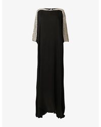 eem - Jewelled-Shoulder Woven Kaftan - Lyst
