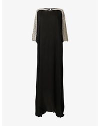 eem - Jewelled-Shoulder Woven Kaftan - Lyst