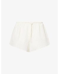 Dissh - Casey Crinkle Cotton-Blend Shorts - Lyst