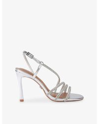 Carvela Kurt Geiger - Paparazza Jewel Heeled Woven Sandals - Lyst