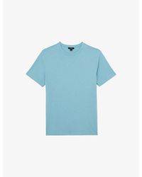 Reiss - Bless Crewneck Cotton-Jersey T-Shirt - Lyst