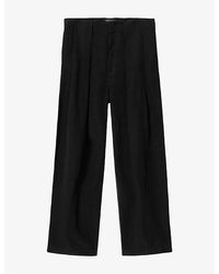 AllSaints - Phi Wide-Leg Linen-Blend Trousers - Lyst