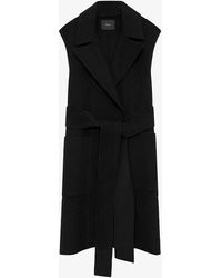 JOSEPH - Garance Sleeveless Relaxed-fit Wool And Cashmere-blend Jacket - Lyst