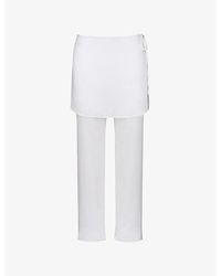 House Of Cb - Leona Sateen Trousers With Over-Skirt - Lyst