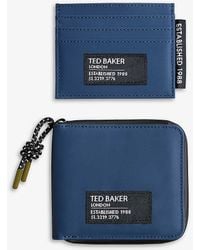 Ted Baker - Bentch Woven Wallet And Card Holder Gift Set - Lyst