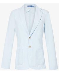 Polo Ralph Lauren - Notched-lapel Patch-pocket Regular-fit Cotton Blazer - Lyst