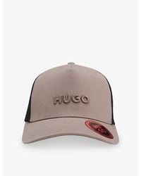 HUGO - Logo-Embellished Cotton-Twill Trucker Cap - Lyst