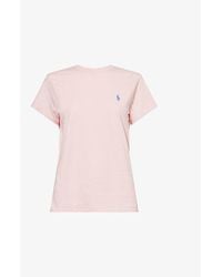 Polo Ralph Lauren - Brand-Embroidered Round-Neck Cotton-Jersey T-Shirt - Lyst