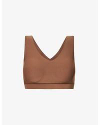 Chantelle - Soft Stretch Smooth V-Neck Crop Top - Lyst