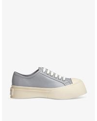 Marni - Pablo Platform-sole Leather Low-top Trainers - Lyst