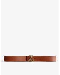 Zadig & Voltaire - Zv Initiale Leather Belt - Lyst