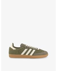adidas - Samba Og Knitted And Suede Low-Top Trainers - Lyst