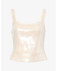 Reformation - Carla Sequin Knit Top - Lyst