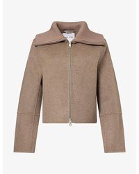 Samsøe & Samsøe - Sacleo Cropped Wool-Blend Jacket - Lyst