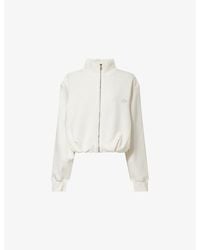 The Couture Club - Funnel-Neck Balloon-Hem Cotton Jacket - Lyst