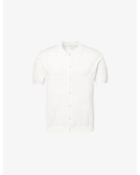 Arne - Short-Sleeve Knitted Cotton Shirt - Lyst