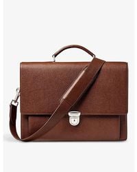 Aspinal of London - City Grained-leather Messenger Bag - Lyst