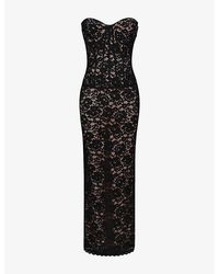 House Of Cb - Solaine Corded Lace Maxi Dress - Lyst