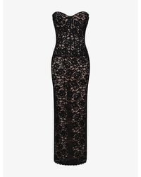 House Of Cb - Solaine Corded Lace Maxi Dress - Lyst