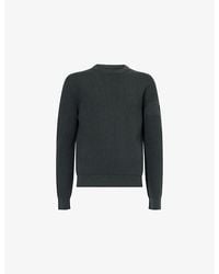 Moncler - Crew-Neck Waffle-Knit Wool Jumper - Lyst
