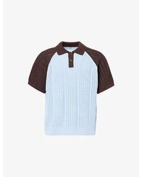 Obey - Abel Short-Sleeve Knitted Polo Top - Lyst