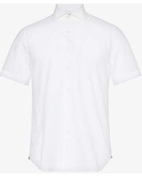 Corneliani - Seersucker-textured Regular-fit Cotton Shirt - Lyst