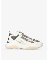 Amiri - Bone Runner Brand-embroidered Mesh Low-top Trainers - Lyst