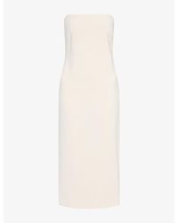Ralph Lauren - Strapless Cocktail Woven Mini Dress - Lyst