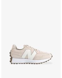 New Balance - 327 Suede And Leather Trainers - Lyst