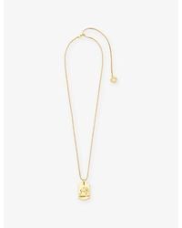 Maje - Zodiac-Plaque Metal Necklace - Lyst