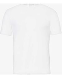 John Smedley - Belden Short-sleeve Cotton Knitted T-shirt Xx - Lyst